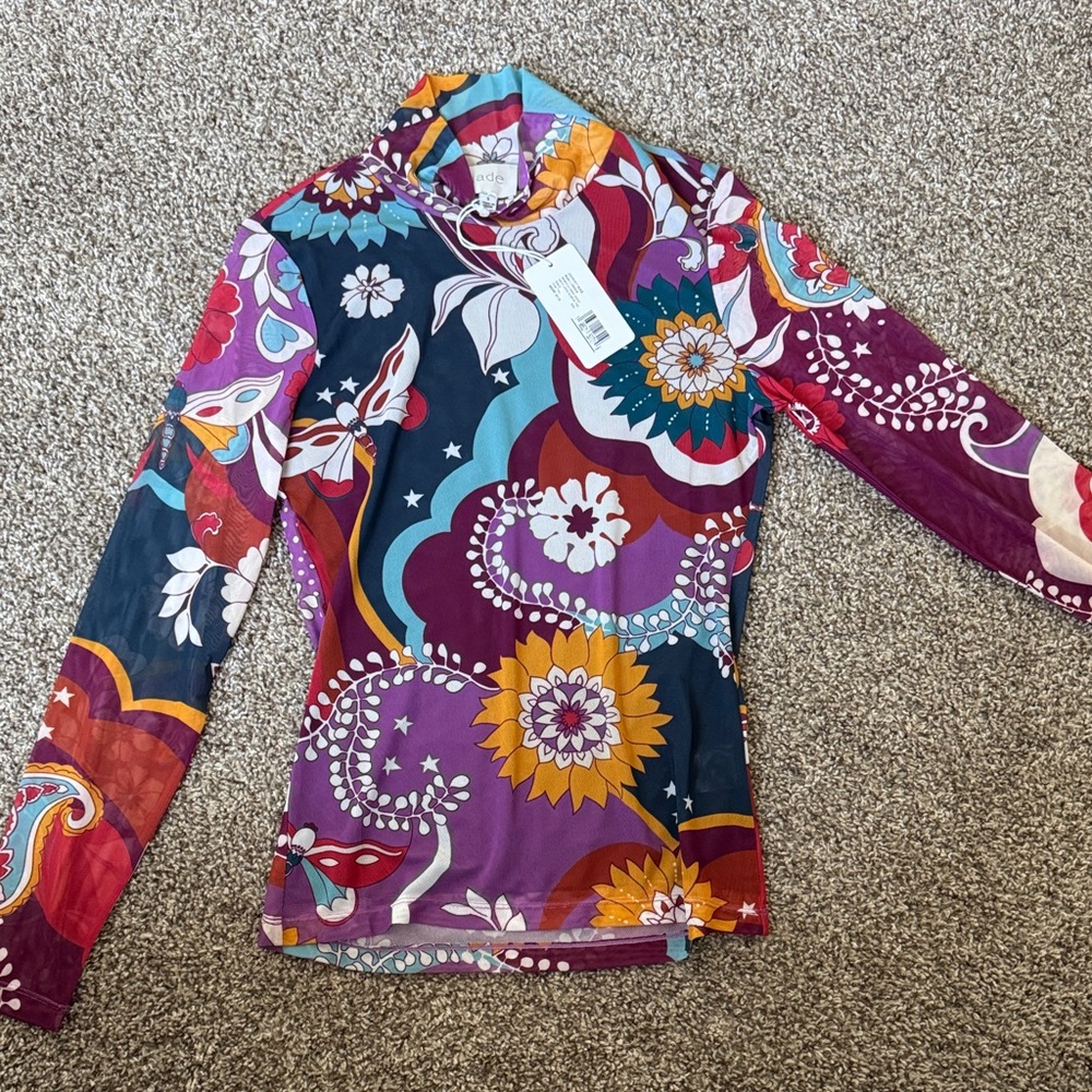 LAST CALL BEFORE DONATION Johnny Was Multicolor Floral Blouse